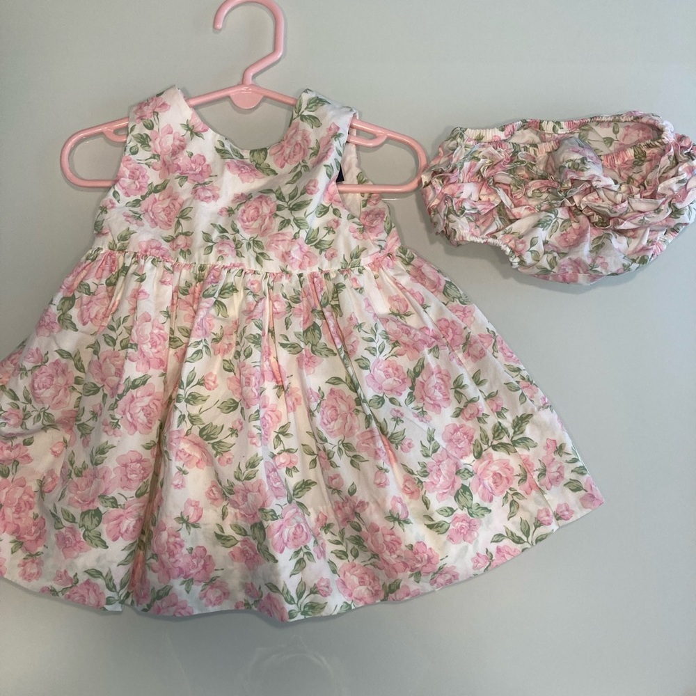 Ralph Lauren 2-piece Baby Girls Dress & Bloomers